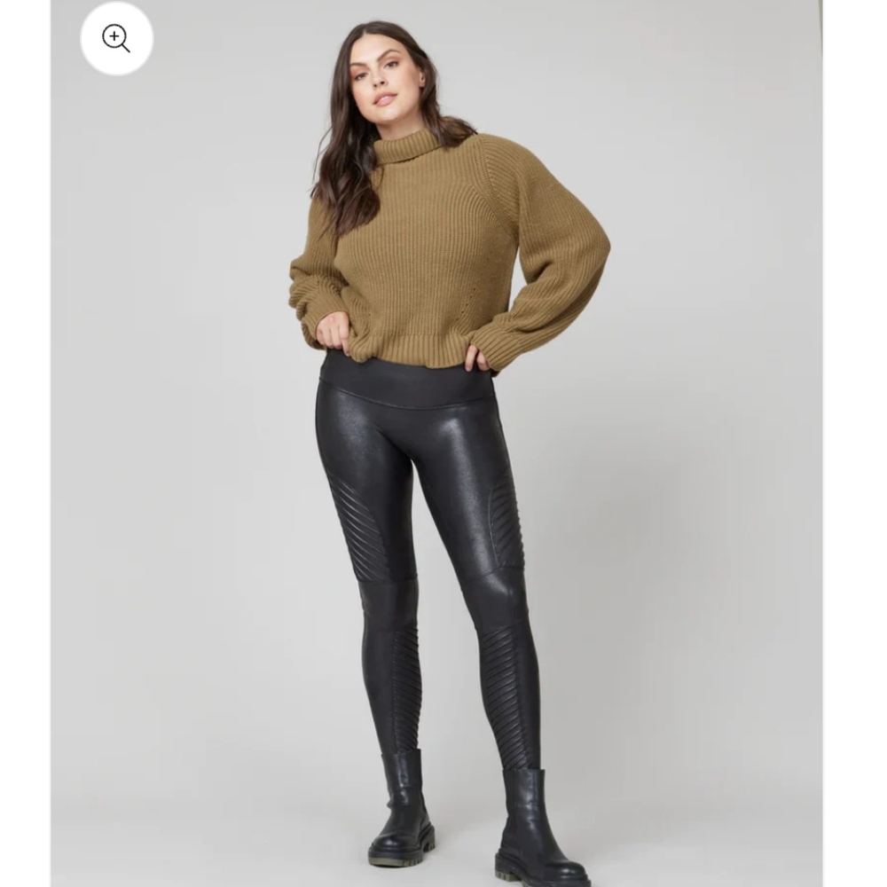 Spanx Faux Black Leather Leggings